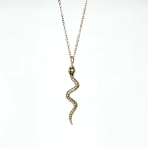 base_acedicion Collar serpiente acero inoxidable dorado
