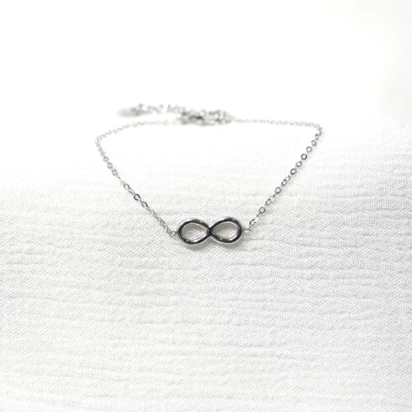 base_asdcsadcedicion Pulsera infinito acero inoxidable ajustable