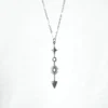 base_asxedicscion Collar flecha estrella acero inoxidable dorado