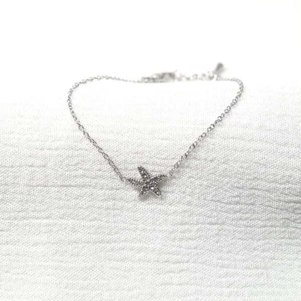 base_eascdscdicion Pulsera estrella de mar circonitas acero inoxidable
