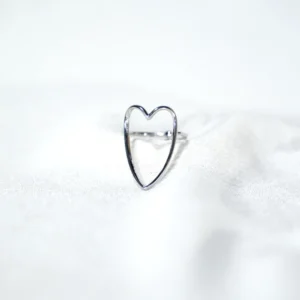 base_ediciasdcadson Anillo corazón acero inoxidable grande