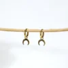 base_sdfvdfedicion Pendientes aro con charm media luna acero inoxidable