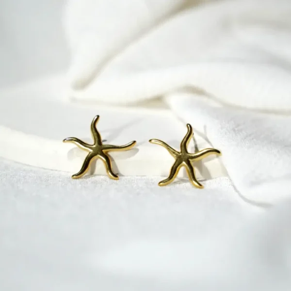 pict20141221_013604_0 (1) Pendientes Estrella de Mar Dorados