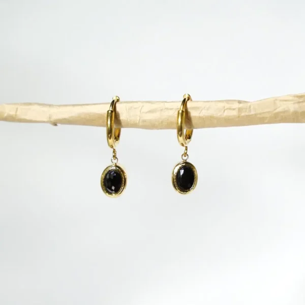 pict2014122dfvsdf1_013604_0 Pendientes Aro Dorado con Piedra Oval