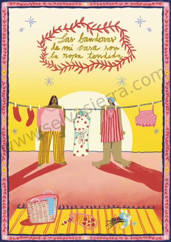 lasbanderasdemicasa_marcadeagua Las banderas de mi casa son la ropa tendida Ilustración